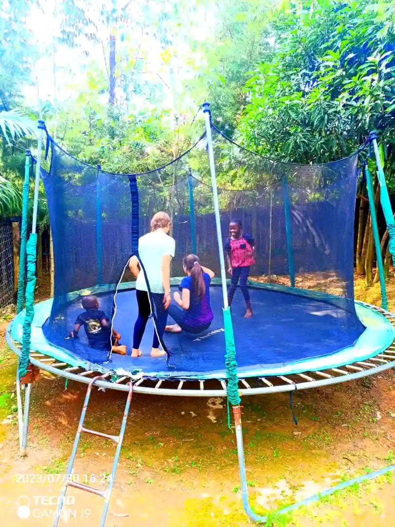 Trampolining at Ambururu